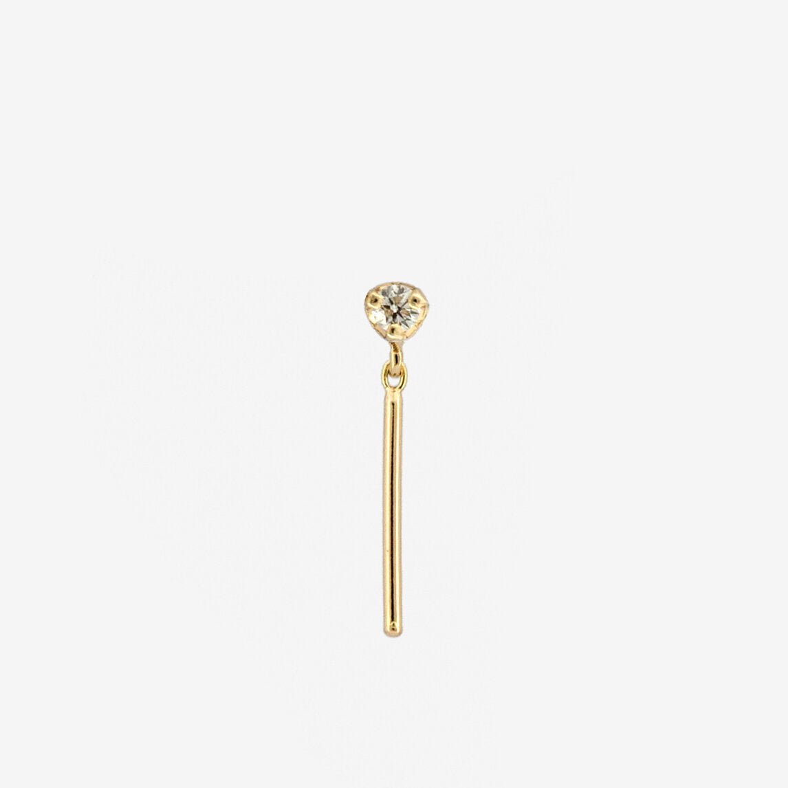 14k Diamond Stud with Dangler