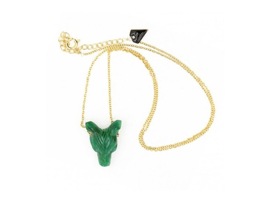 Jade Wolf Necklace