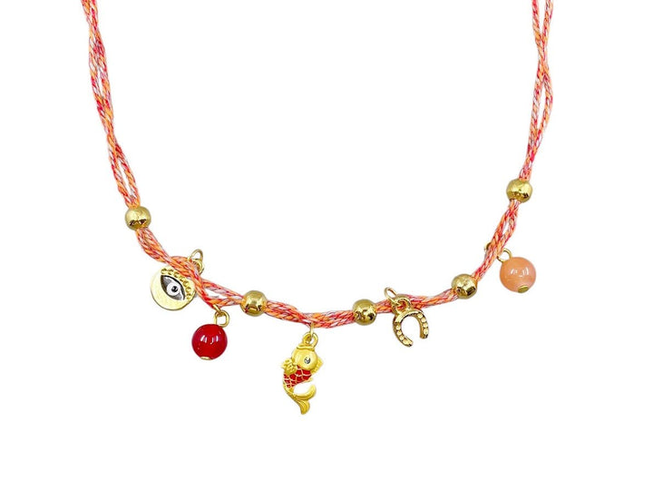 Orange Magical Charm Necklace