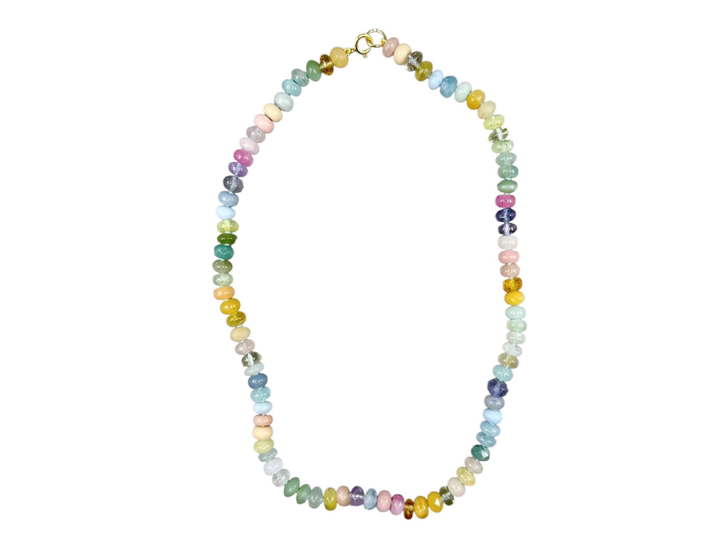 Beaded Gemstone Early Dawn Necklace