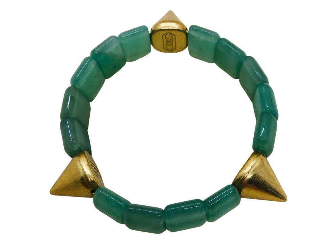 Aventurine Luxe Spike Arches Bracelet