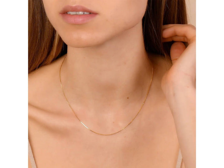 14k Diamond-Cut Snake Chain