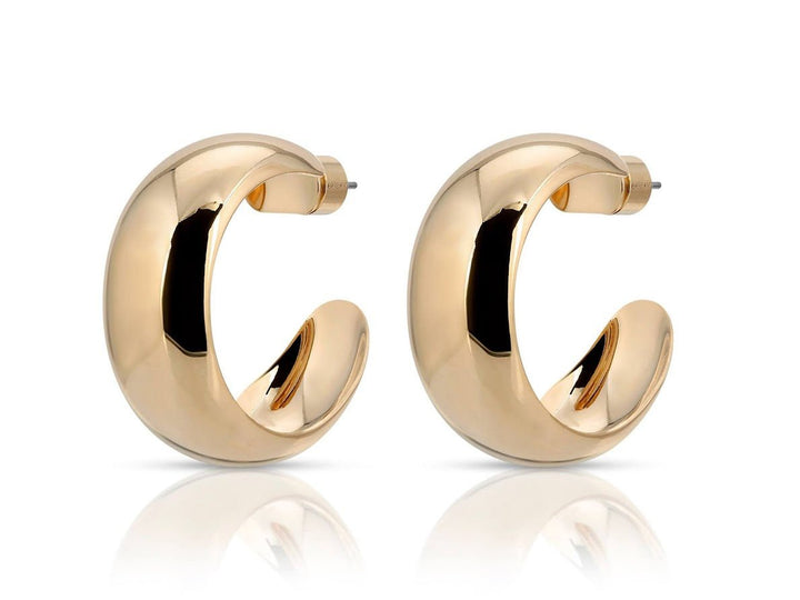 Gold Domed Hoops