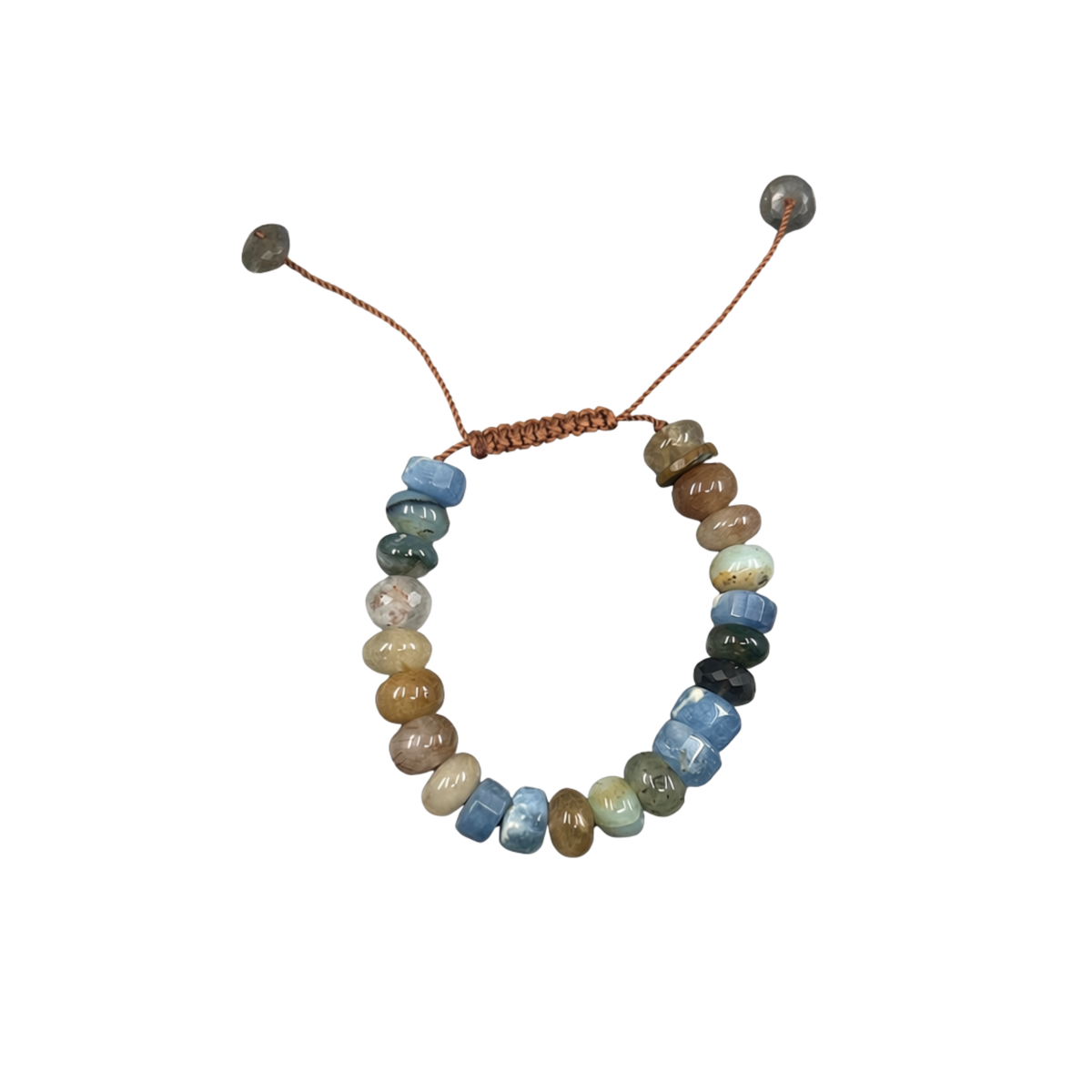 Multi Gemstone Adjustable Bracelet