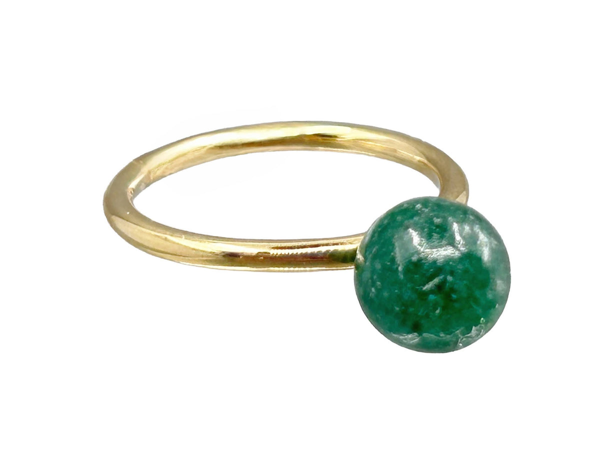 Round Aventurine Ring