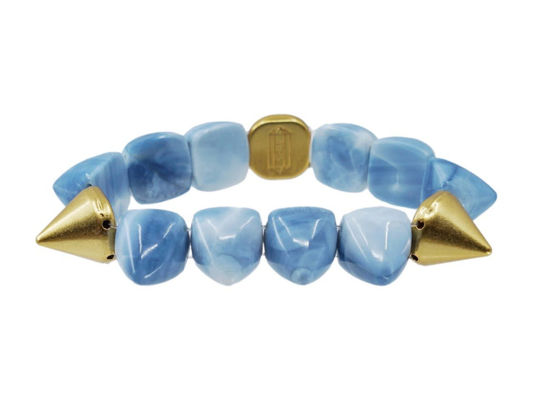 Blue Opal Luxe Spike Bracelet