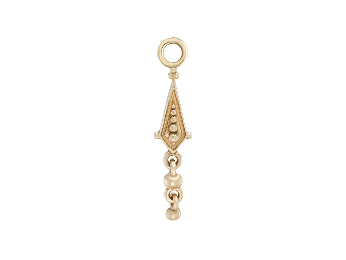 9k Dangling Bead Drop Charm