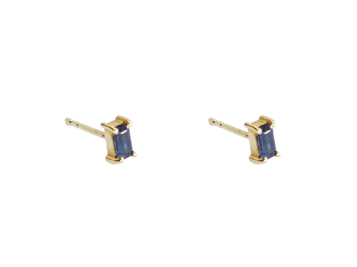 14k Sapphire Stud Earrings