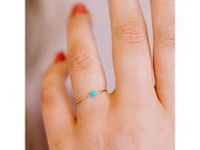 Load image into Gallery viewer, Turquoise Micro Dot Ring
