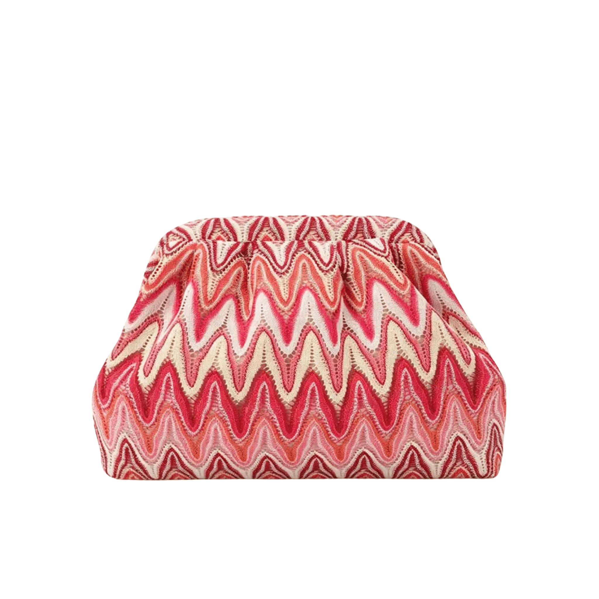 Pink ZigZag Knitted Bag