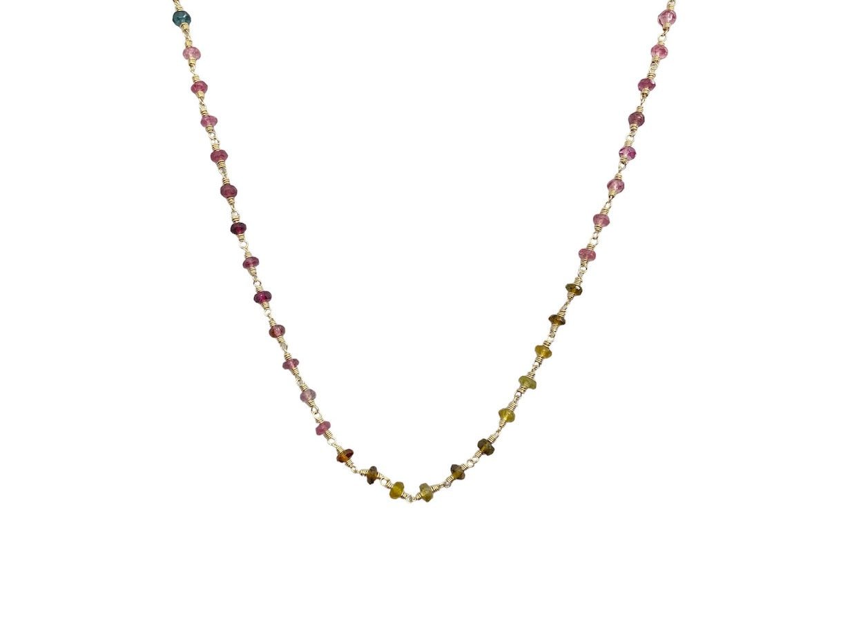 Multicolor Tourmaline Strand Necklace