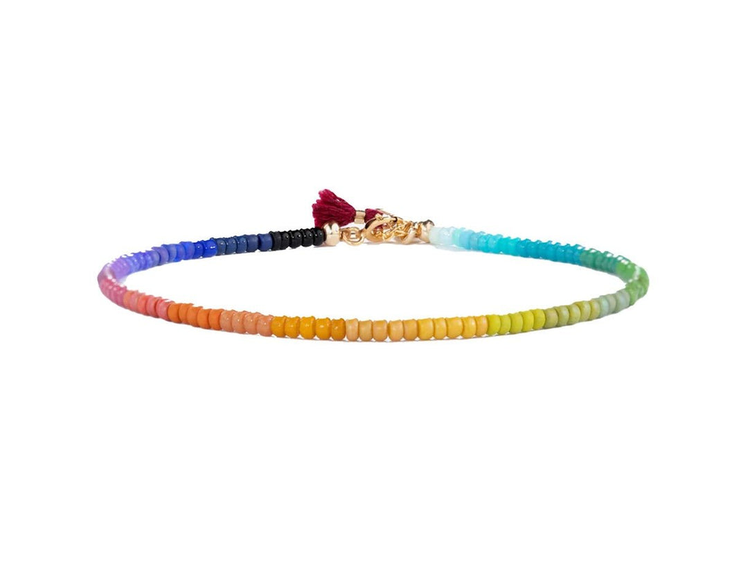 Rainbow Beaded Bracelet.