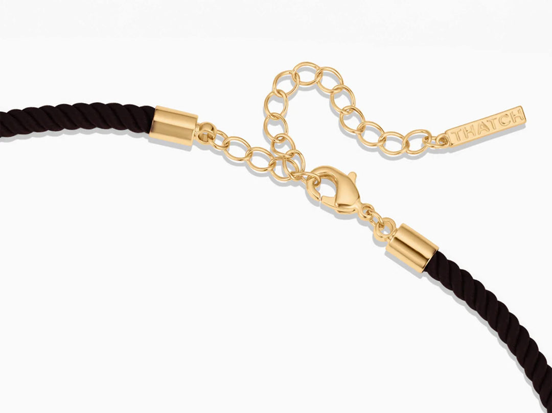Black Silk Cord Necklace