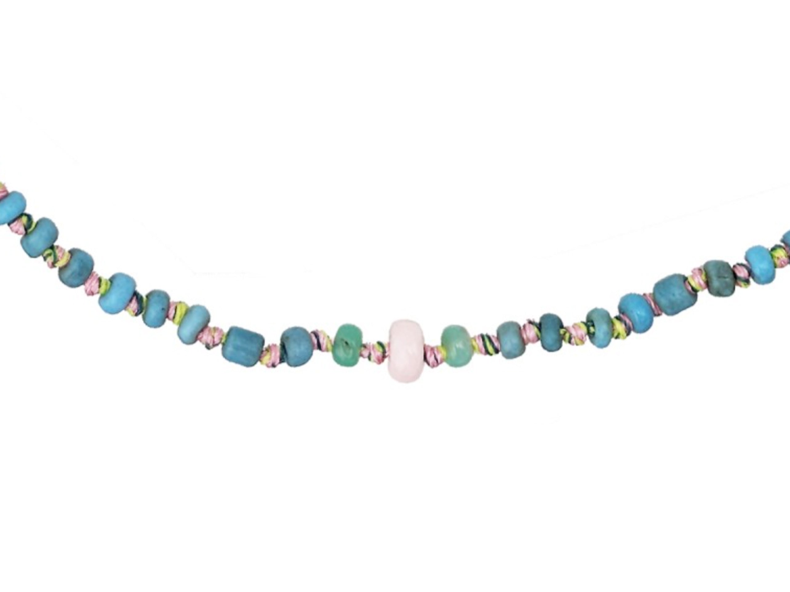 Turquoise African Trade Bead Necklace