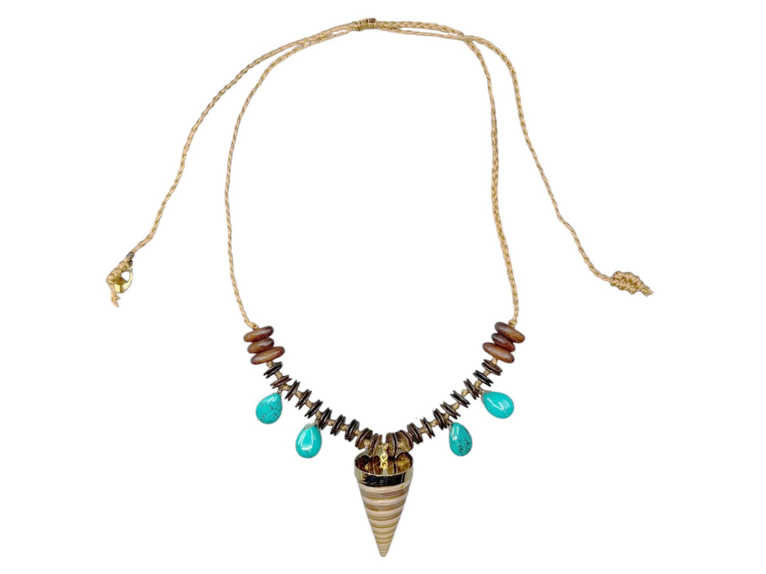 Telescopium Shell Charm Necklace
