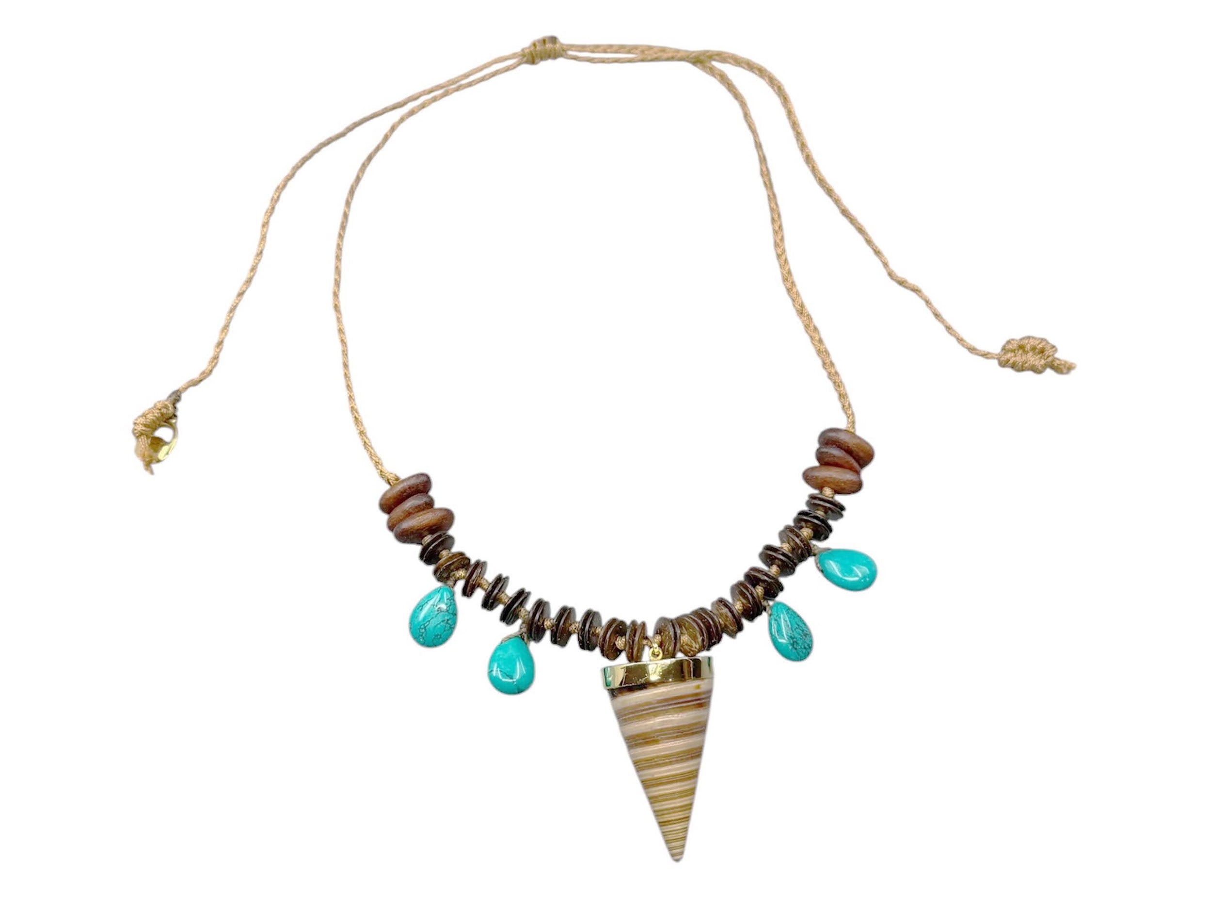 Telescopium Shell Charm Necklace