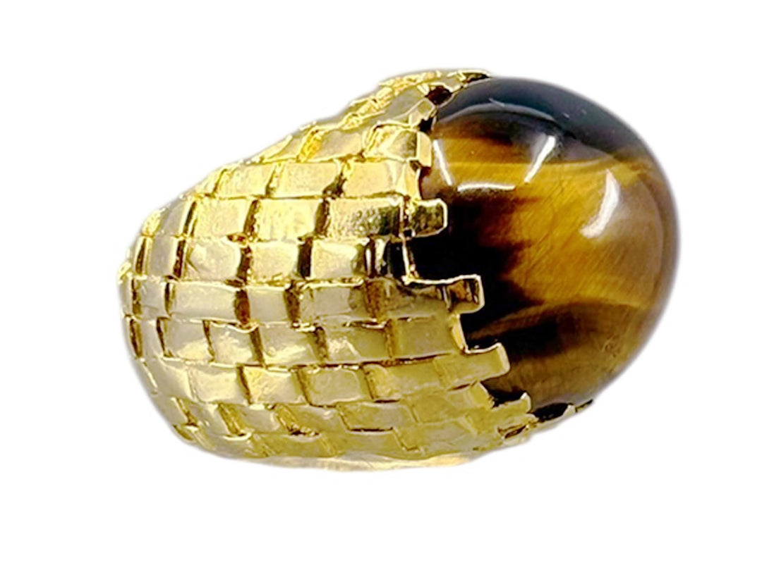 Tiger Eye Tile Ring