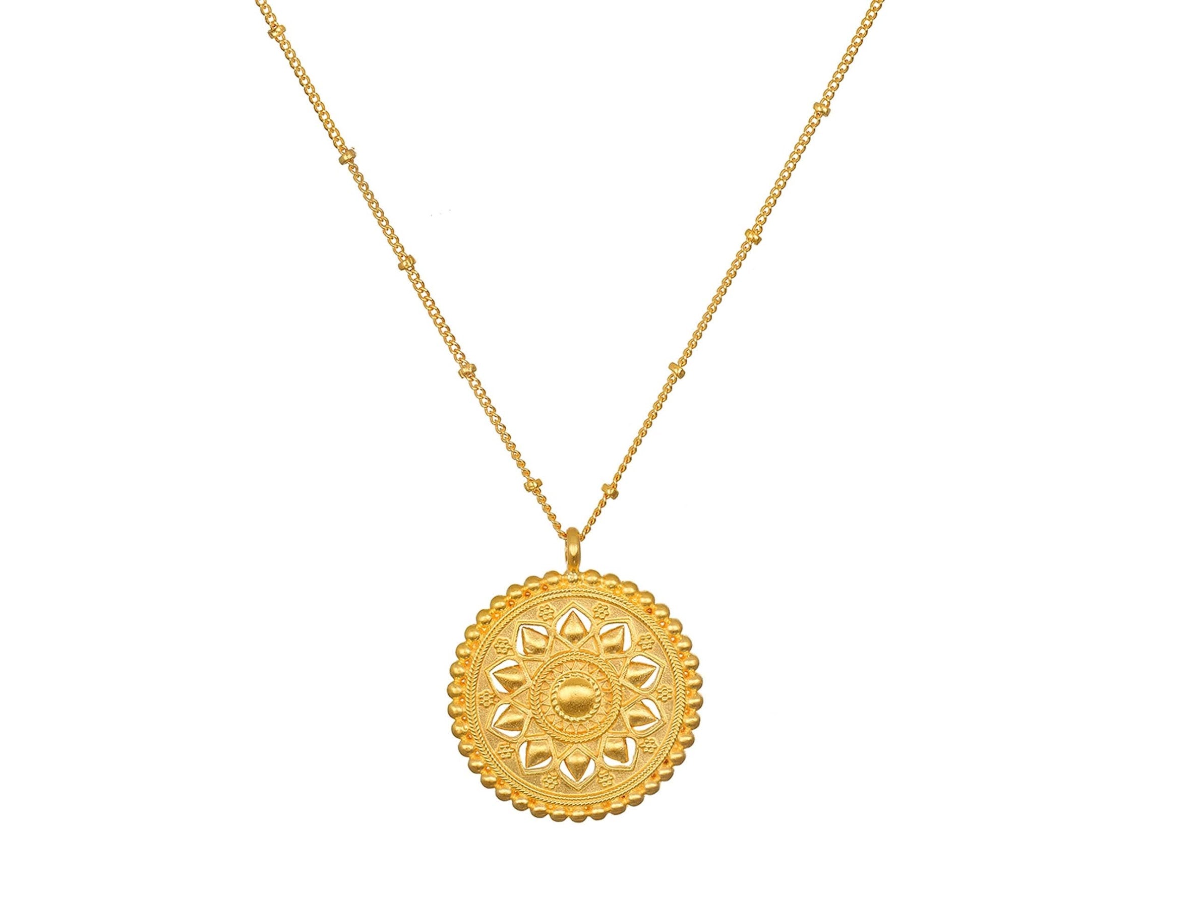 Inner Light Mandala Charm Necklace