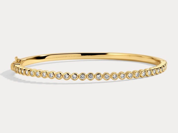 Gold Tennis Bangle Bracelet