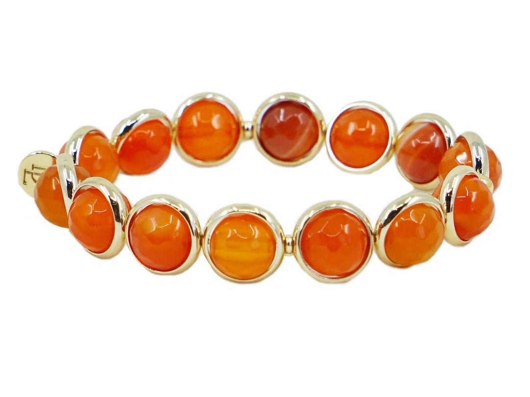 Orange Agate Bracelet