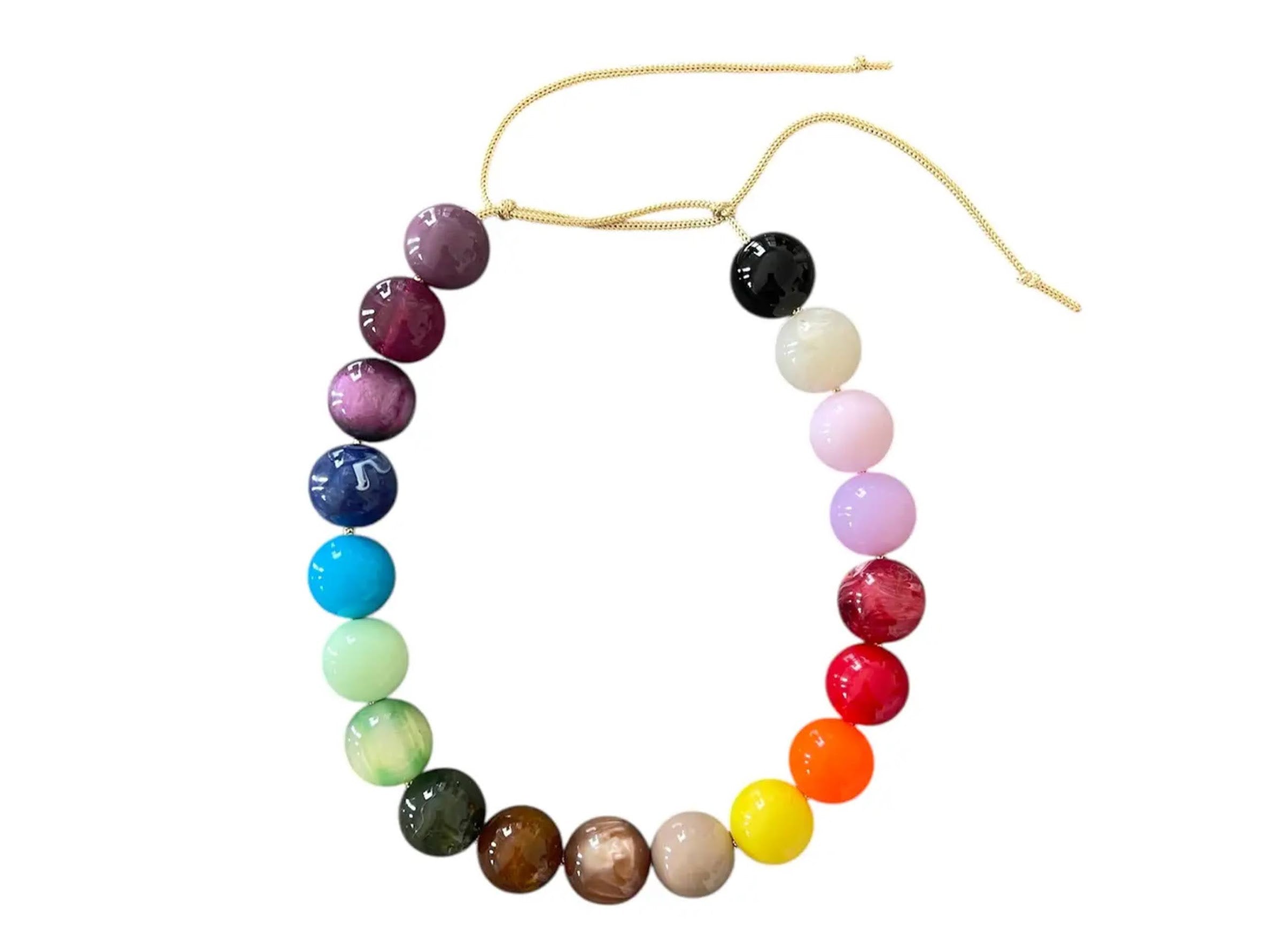 Rainbow Chunky Bead Necklace
