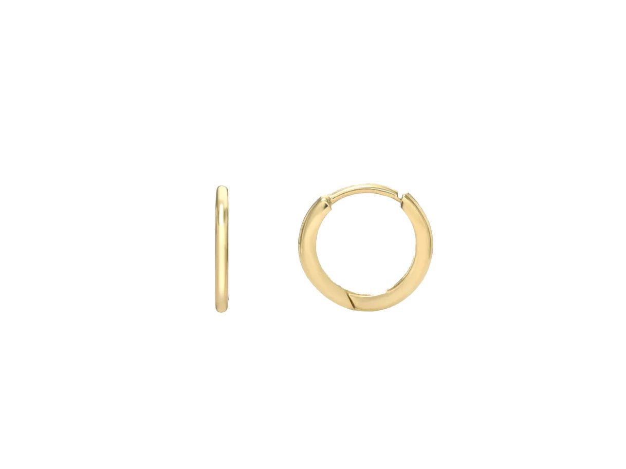 14k Gold Mini Huggie Hoops