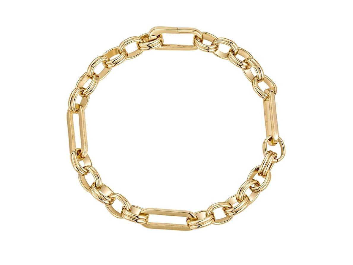 Gold Multi-Link Chain Bracelet