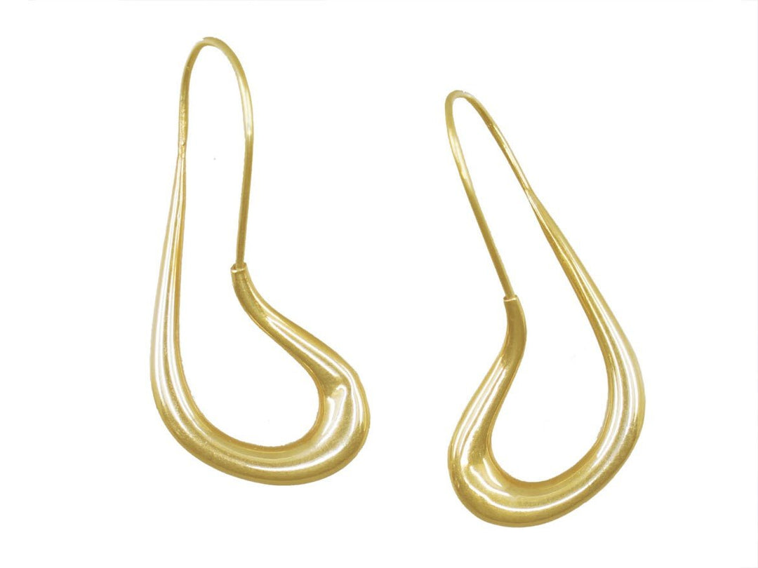 14k 1970s Abstract Earrings