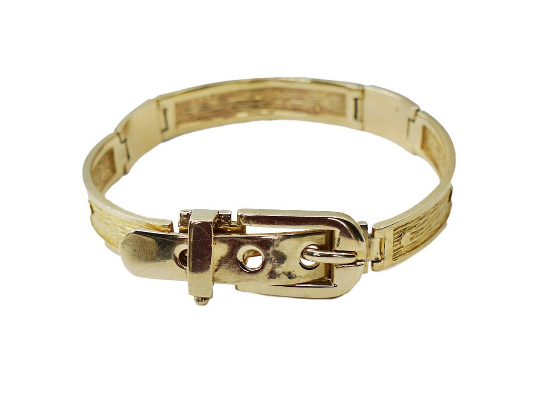 14k Gold 1950s Buckle Bracelet