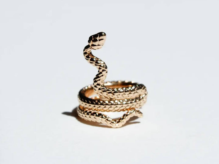Gold Snake Ear Cuff