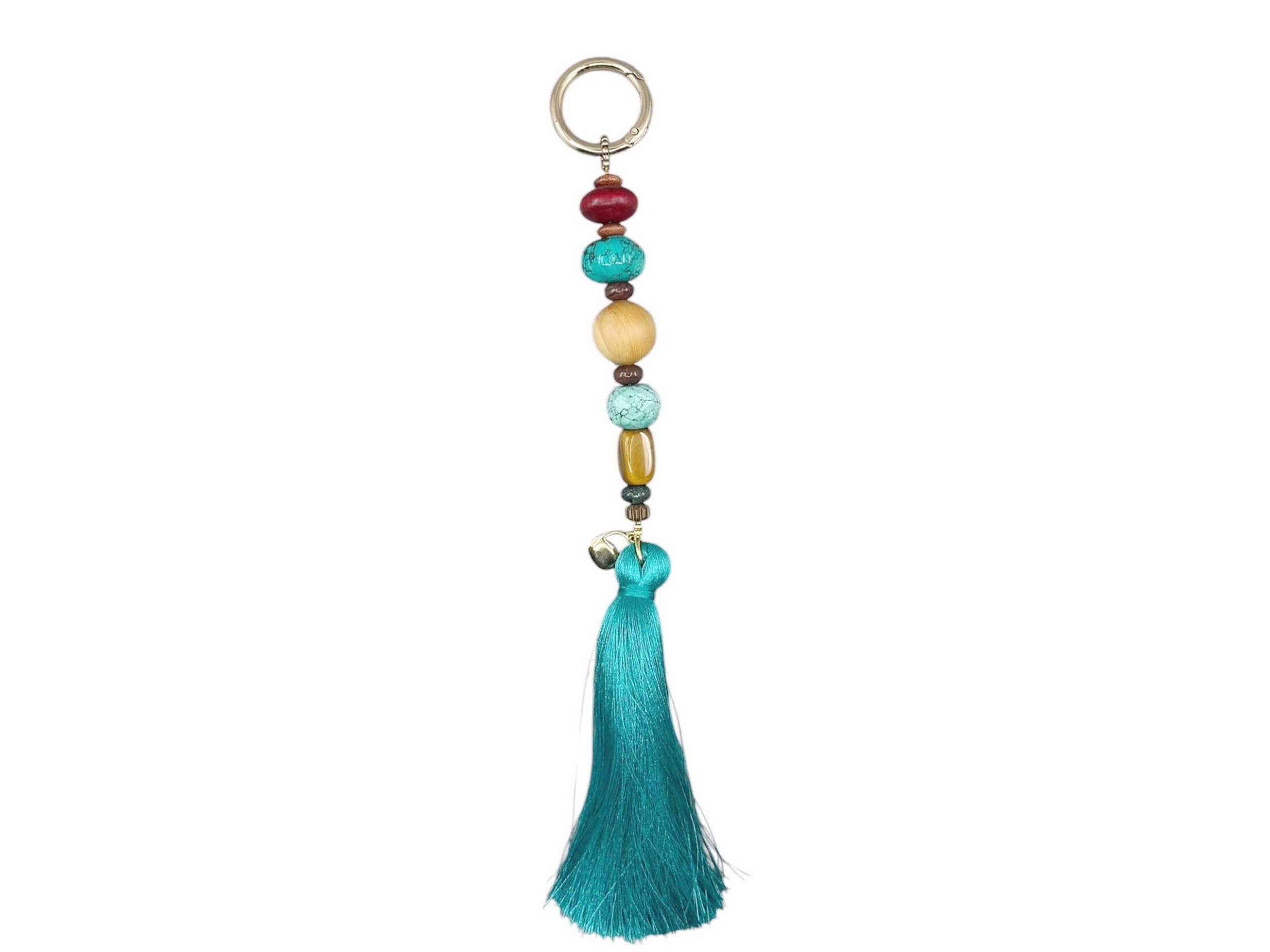 Handcrafted Turquoise Bag Charm
