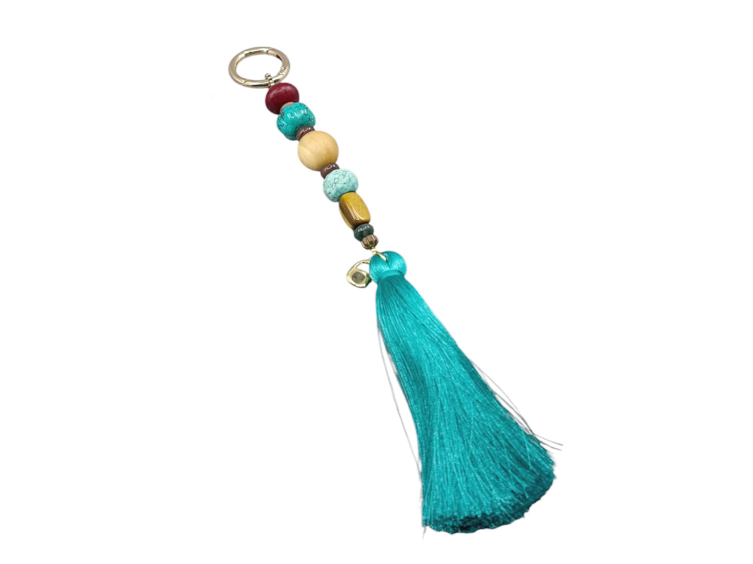 Handcrafted Turquoise Bag Charm