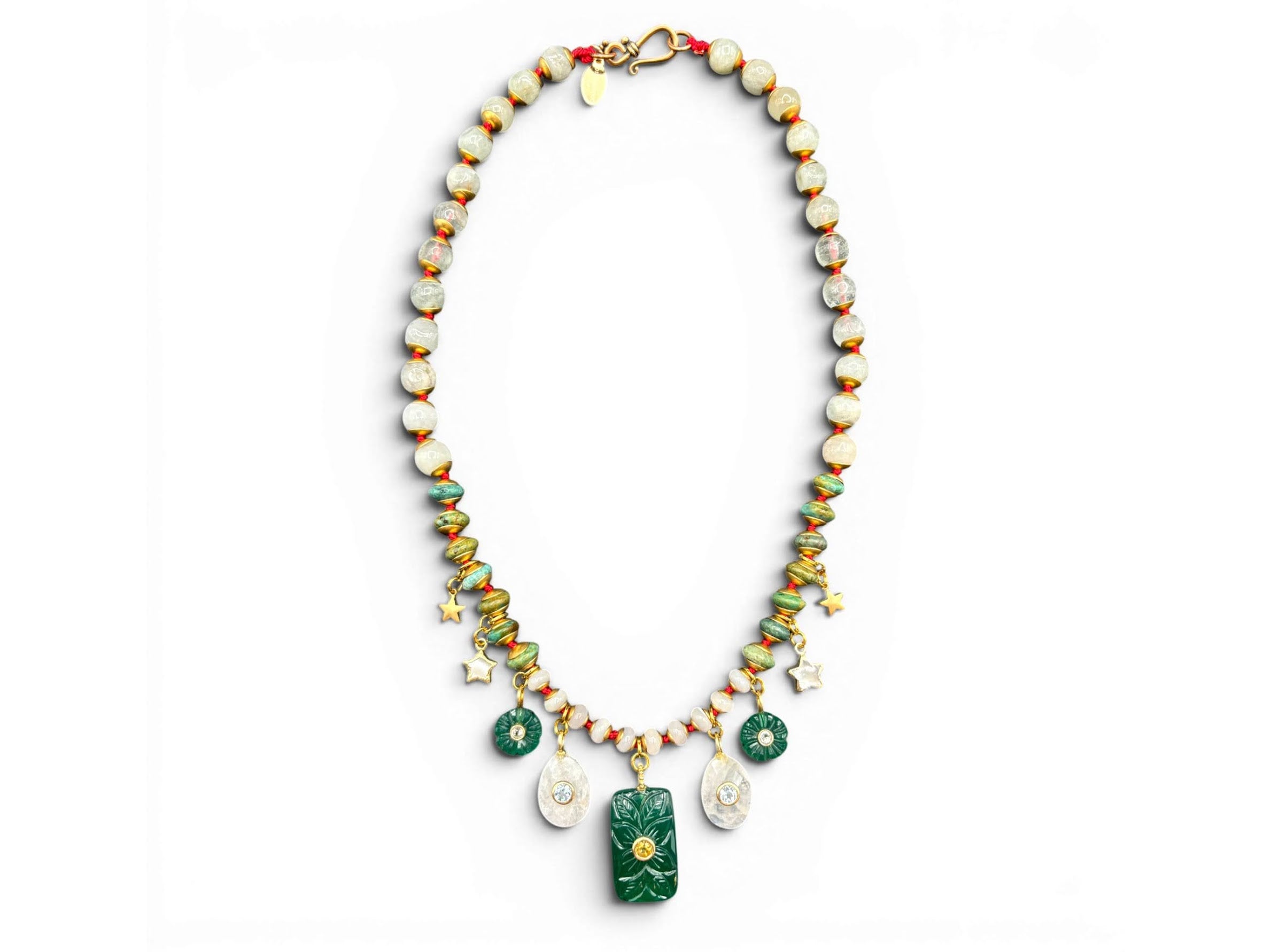 One of a Kind Night Garden Necklace