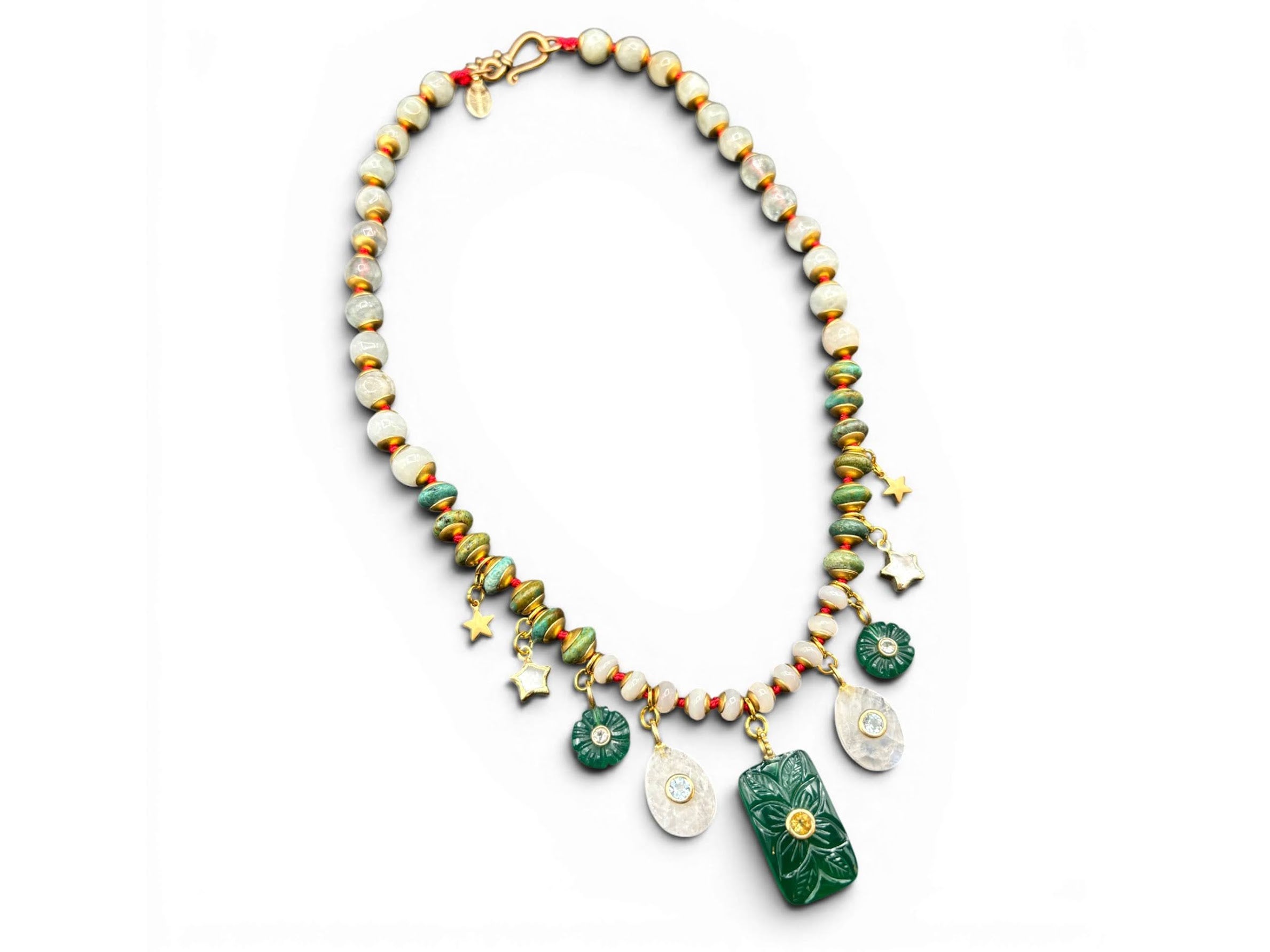 One of a Kind Night Garden Necklace