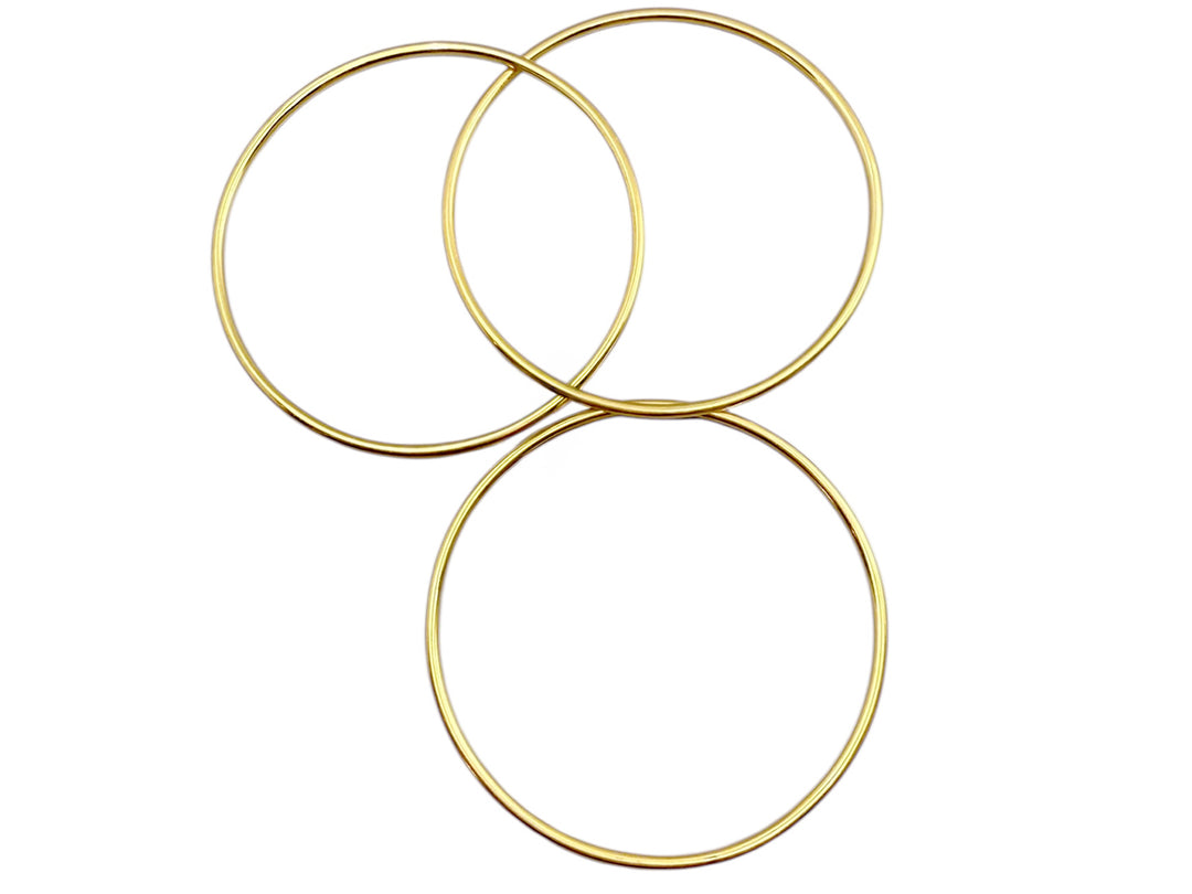 14k Set of 3 Bangles