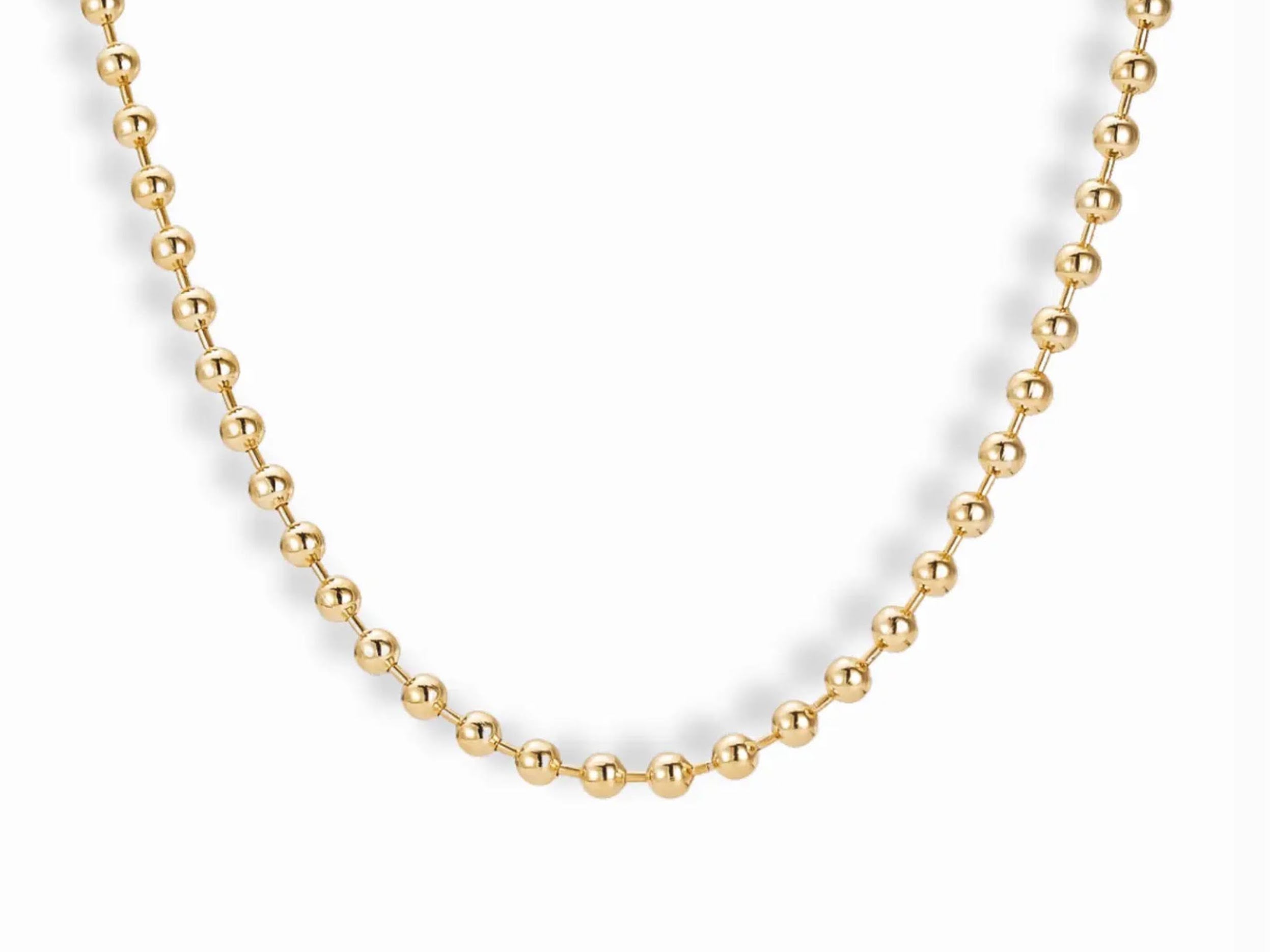 Gold Ball Chain Necklace