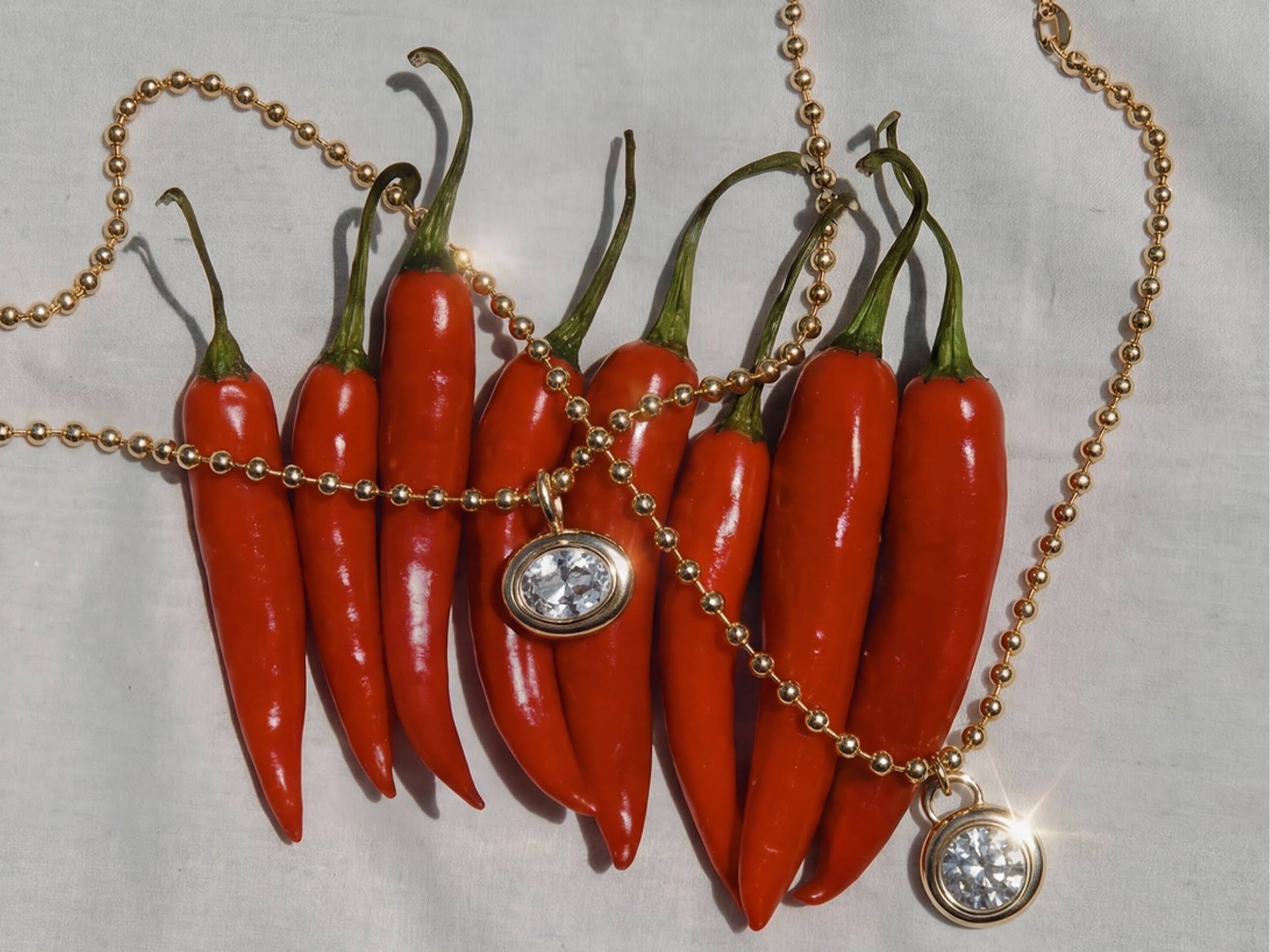 Gold Ball Chain Necklace