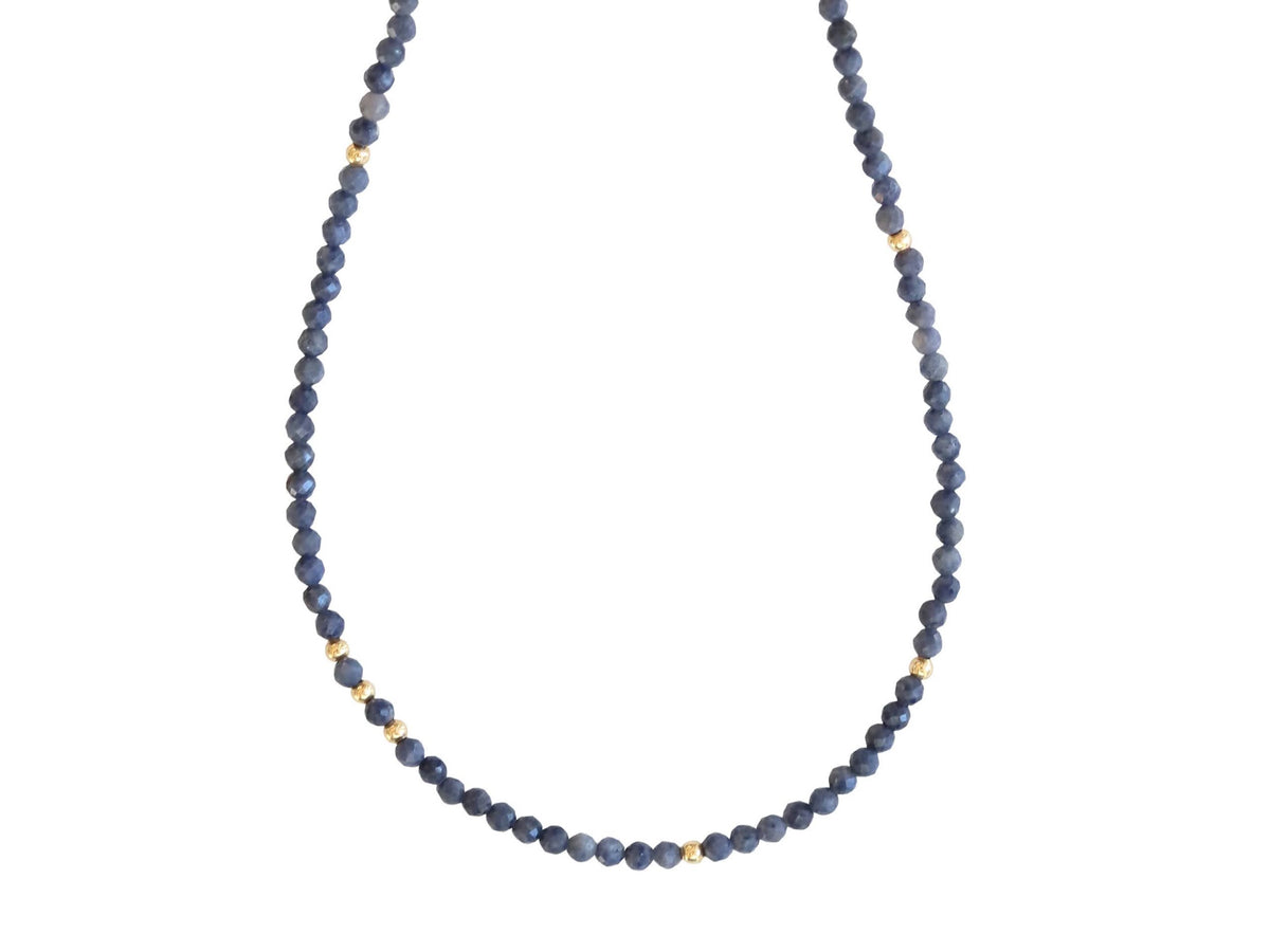 Faceted Sapphire Bead Necklace (Coming Soon)