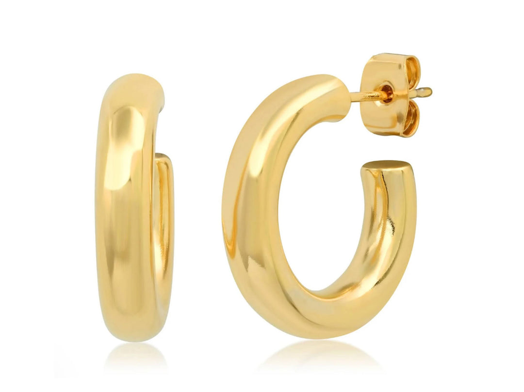 Gold Small Thick Hoops