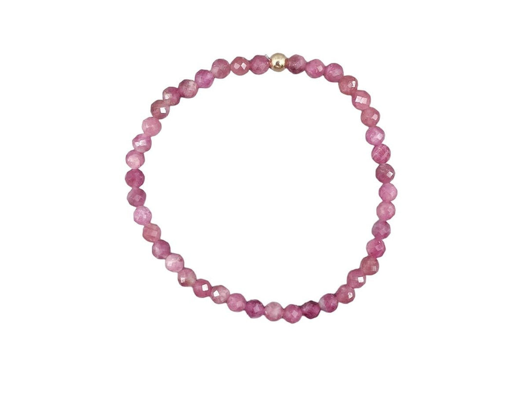 Pink Tourmaline Stretch Bracelet