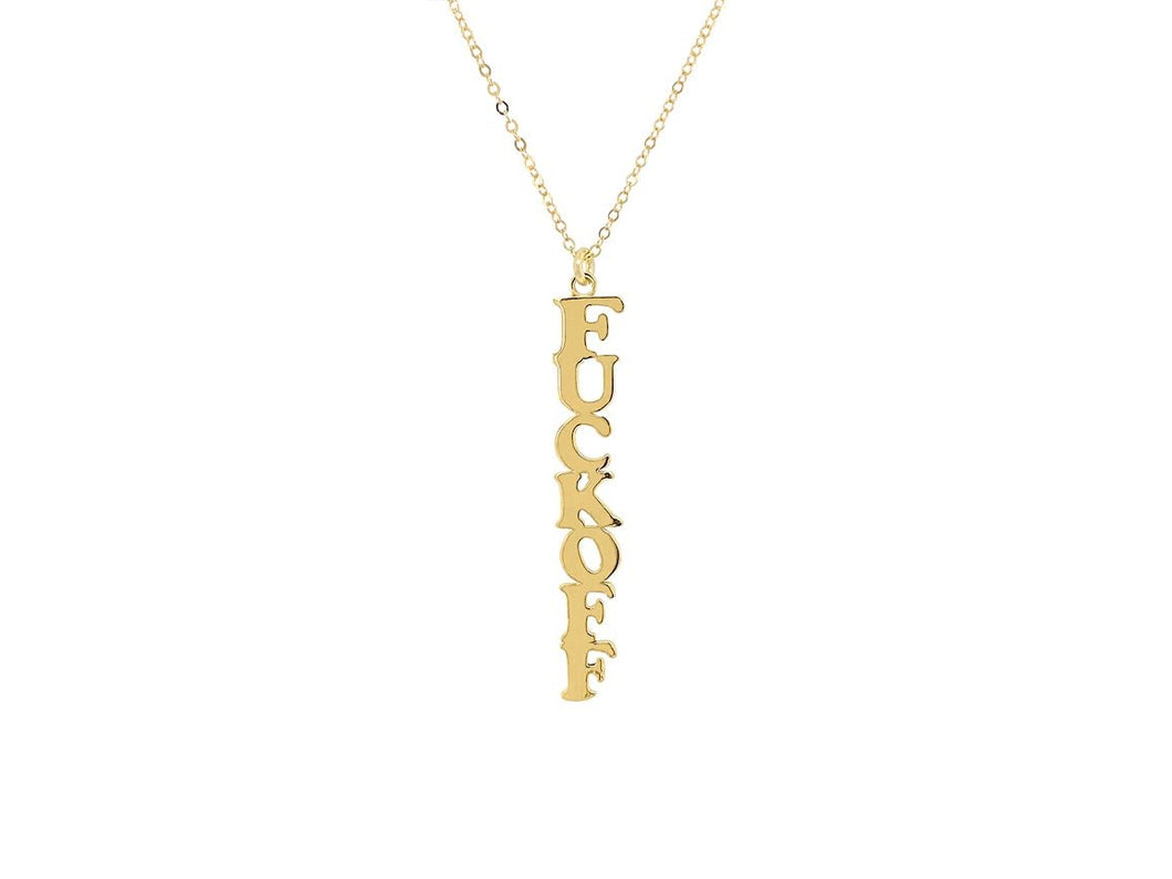 Gold FO Necklace