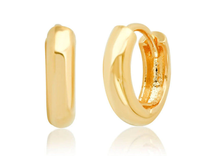 Gold Huggie Hoop Earrings