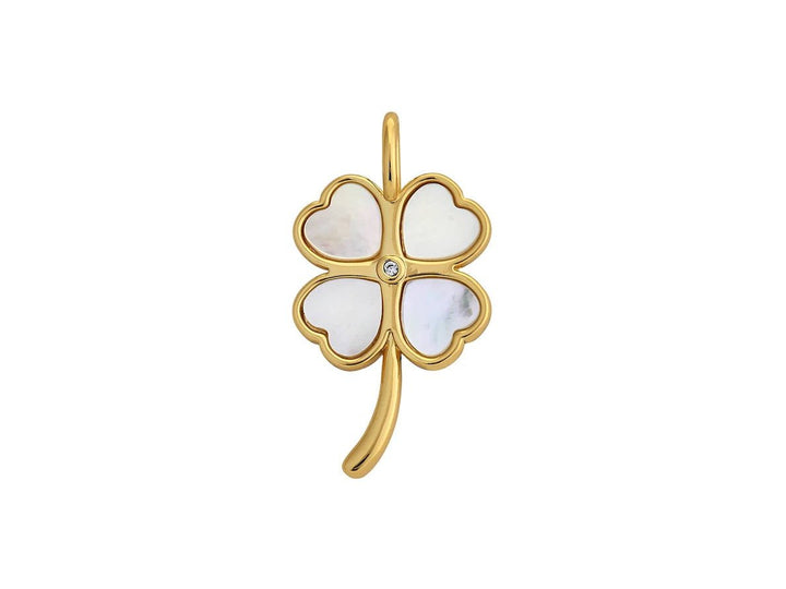 Mini MOP Lucky Clover Charm