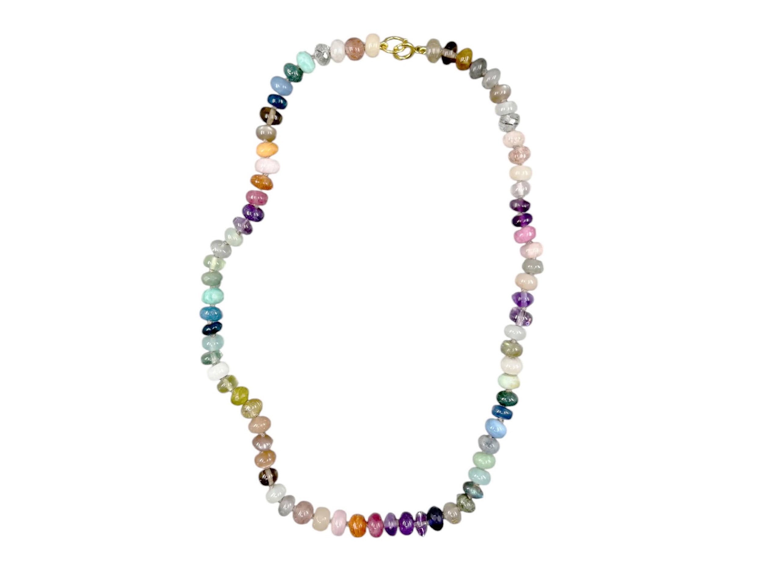 Beaded Gemstone Secret Garden Necklace