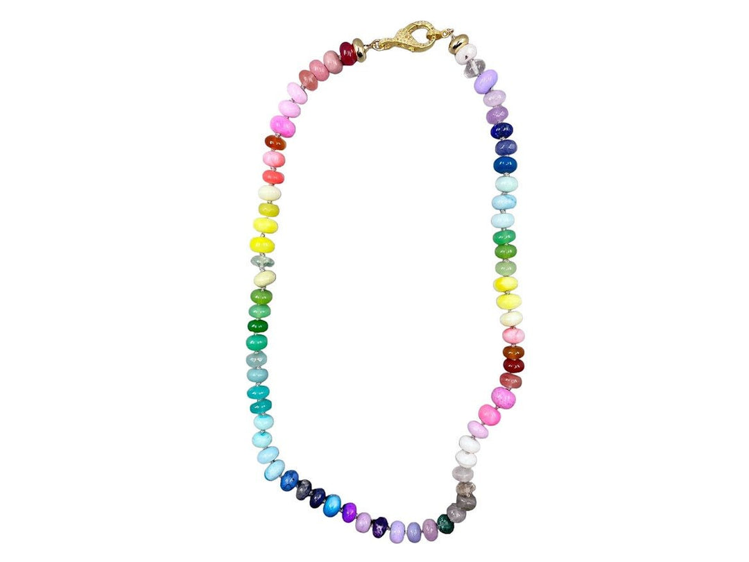 Topaz Rainbow Bon Bon Strand Necklace