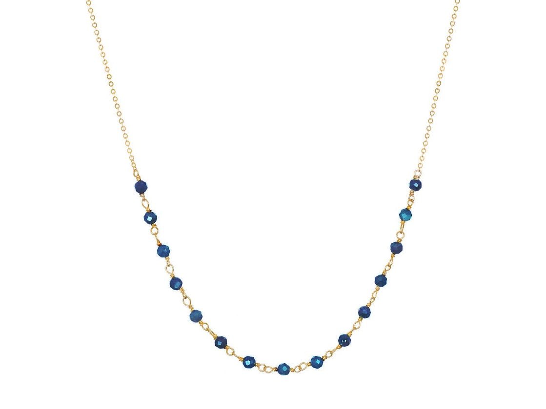 Lapis Roundel Layering Necklace