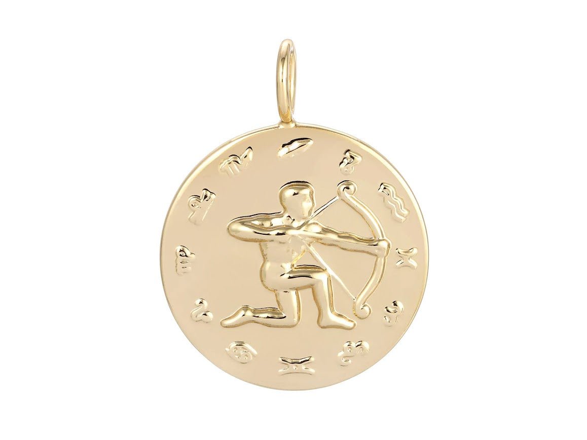 Gold Sagittarius Charm