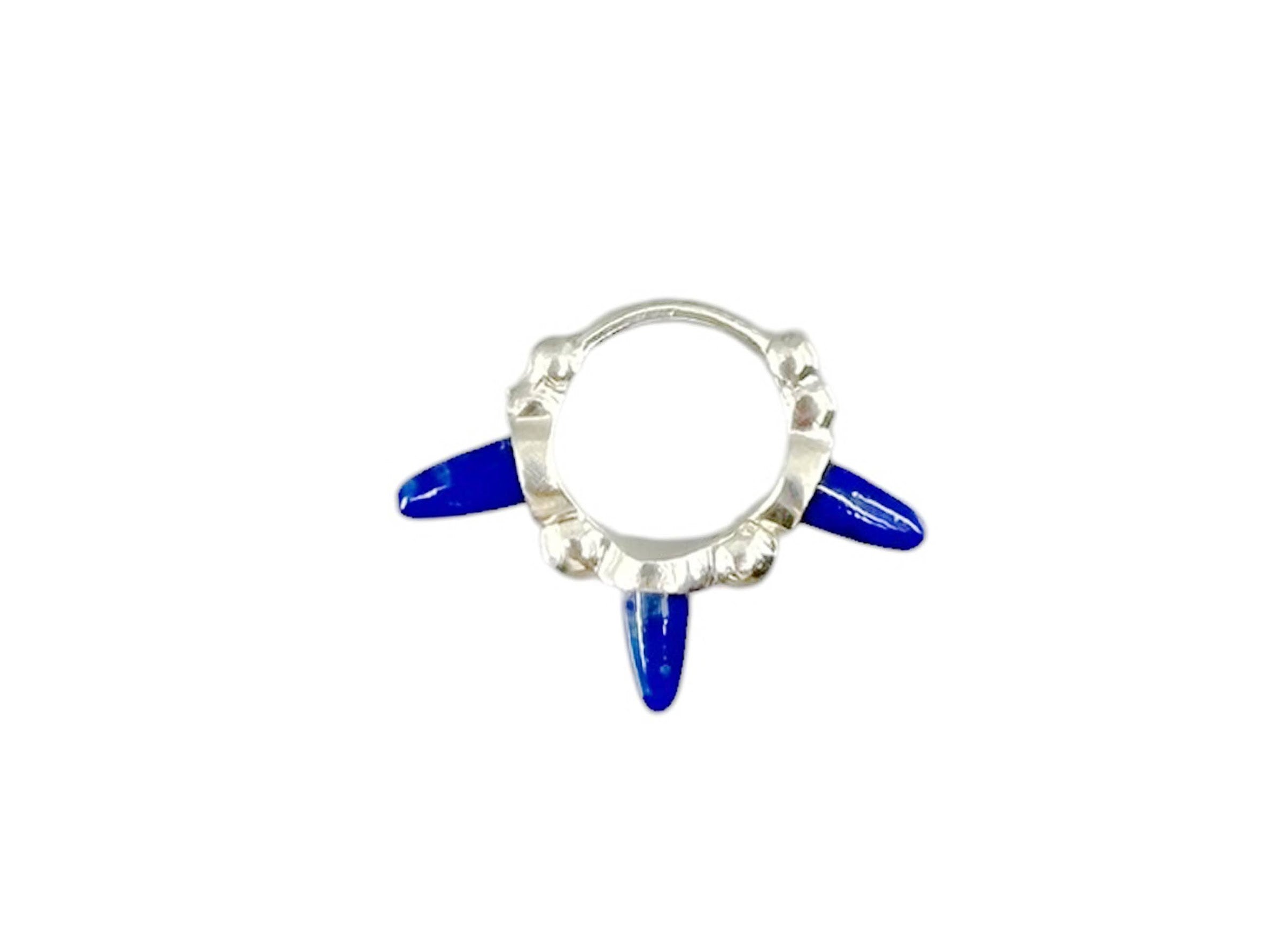 Lapis Spike Hoop