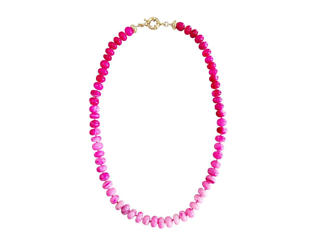 Cherry Ice Opal Candy Necklace