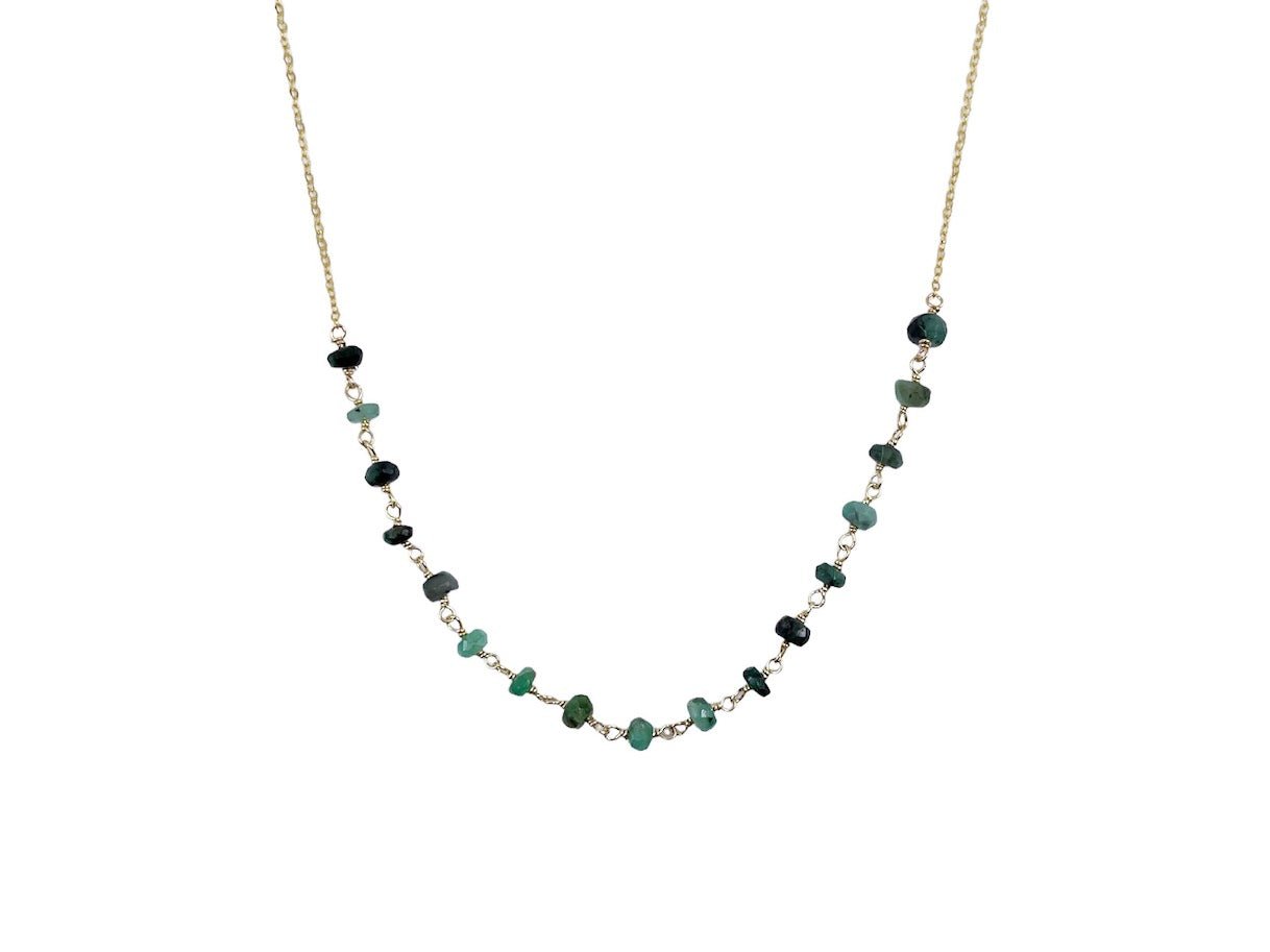 Emerald Roundel Layering Necklace